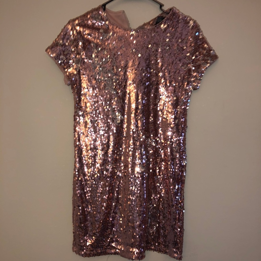 Forever 21 pink sequined dress
